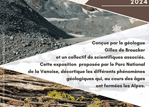 Exposition "Géologie de la Vanoise" Du 1 juil au 28 sept 2024