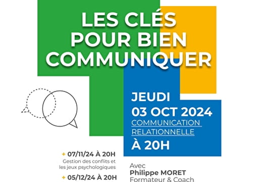 Conférences : Communication positive Du 3 oct au 5 déc 2024