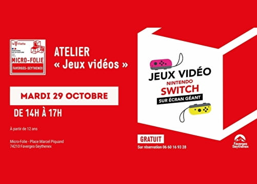 Atelier Jeux Vidéo Le 29 oct 2024