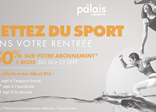 Mettez du sport dans votre rentrée : initiation et découverte... Du 16 au 22 sept 2024