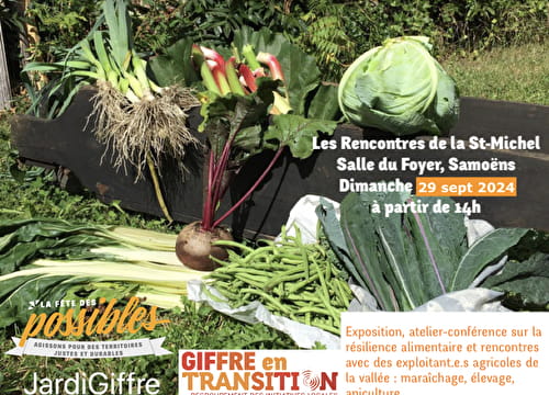 Les Rencontres de la St-Michel, agriculture et alimentation Le 29 sept 2024