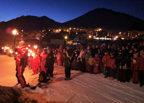 Descente aux flambeaux avec l