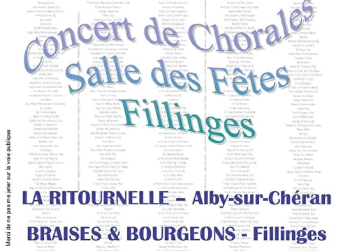 Concert de Chorales Le 21 sept 2024