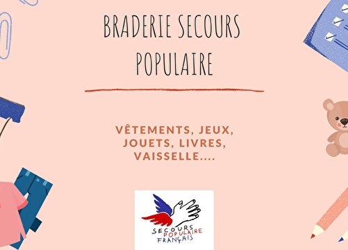 Braderie du Secours Populaire Du 5/10/2024 au 6/12/2025